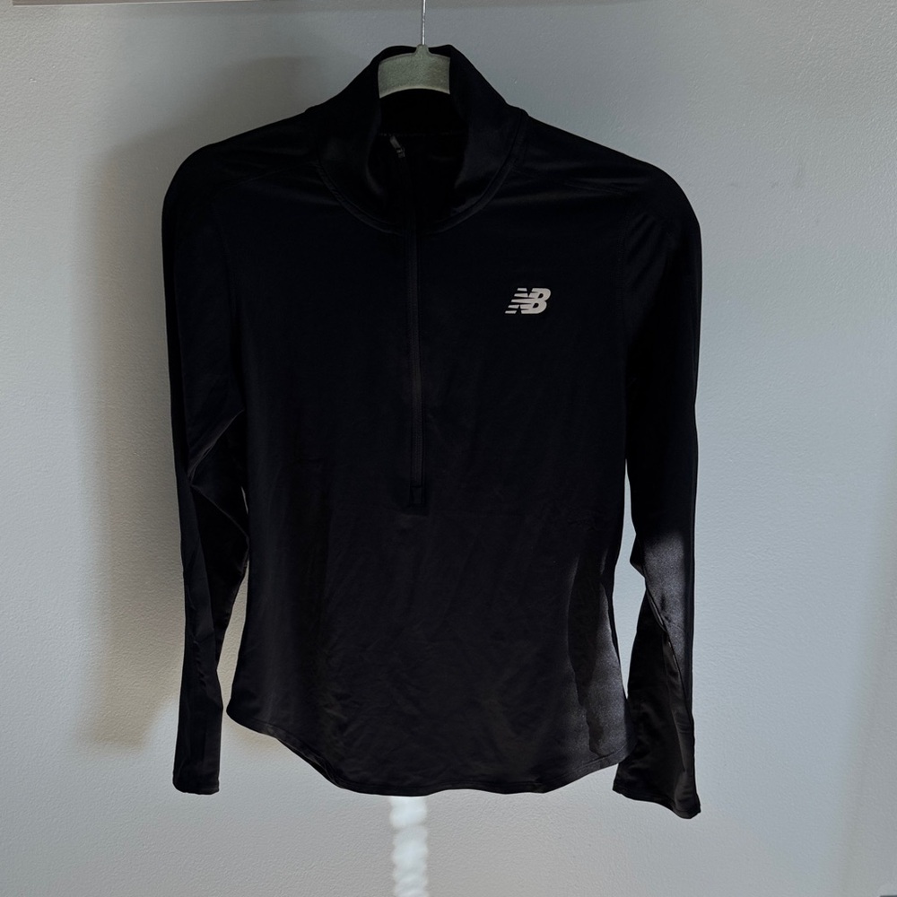 New Balance Black Running Quarterzip
